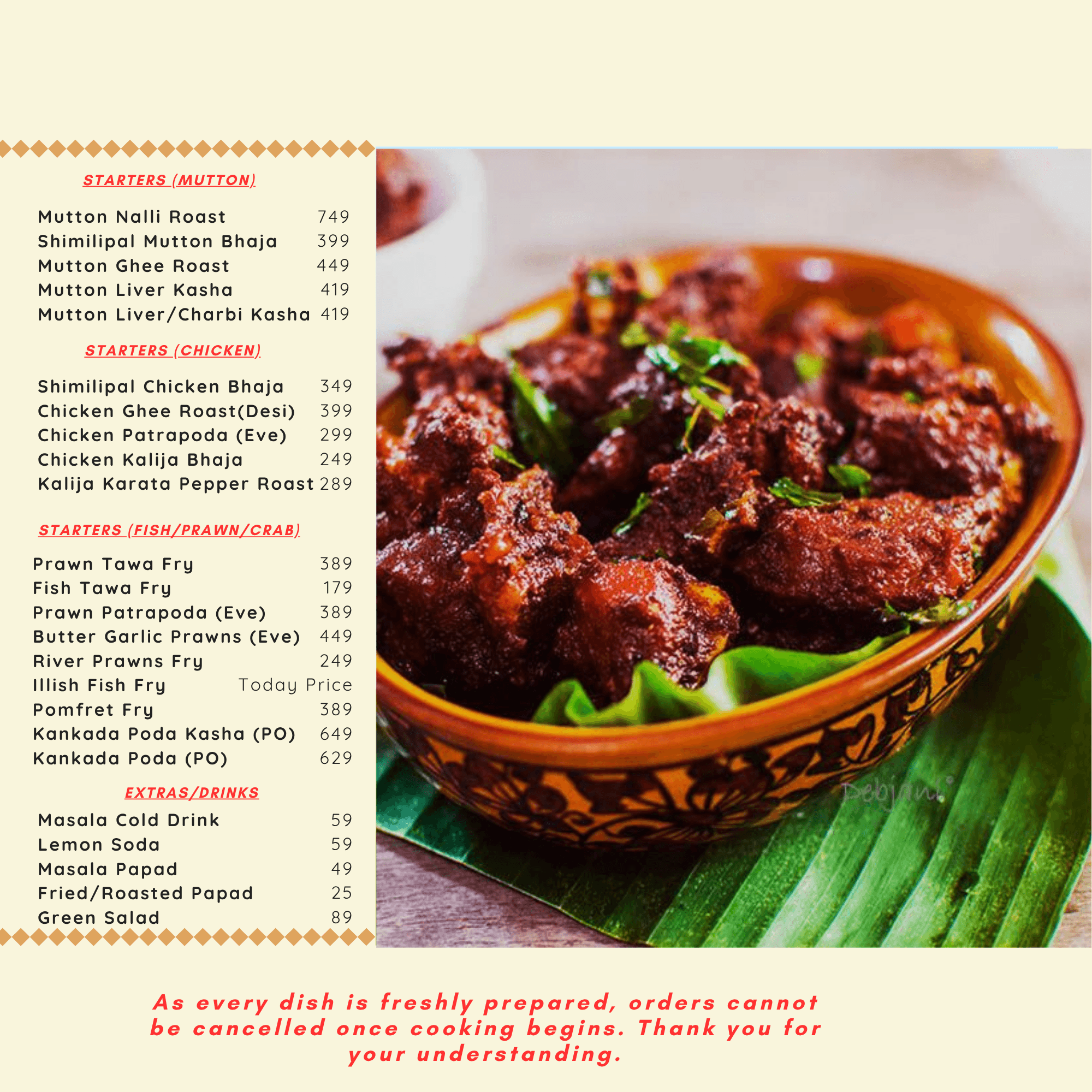 Menu Card