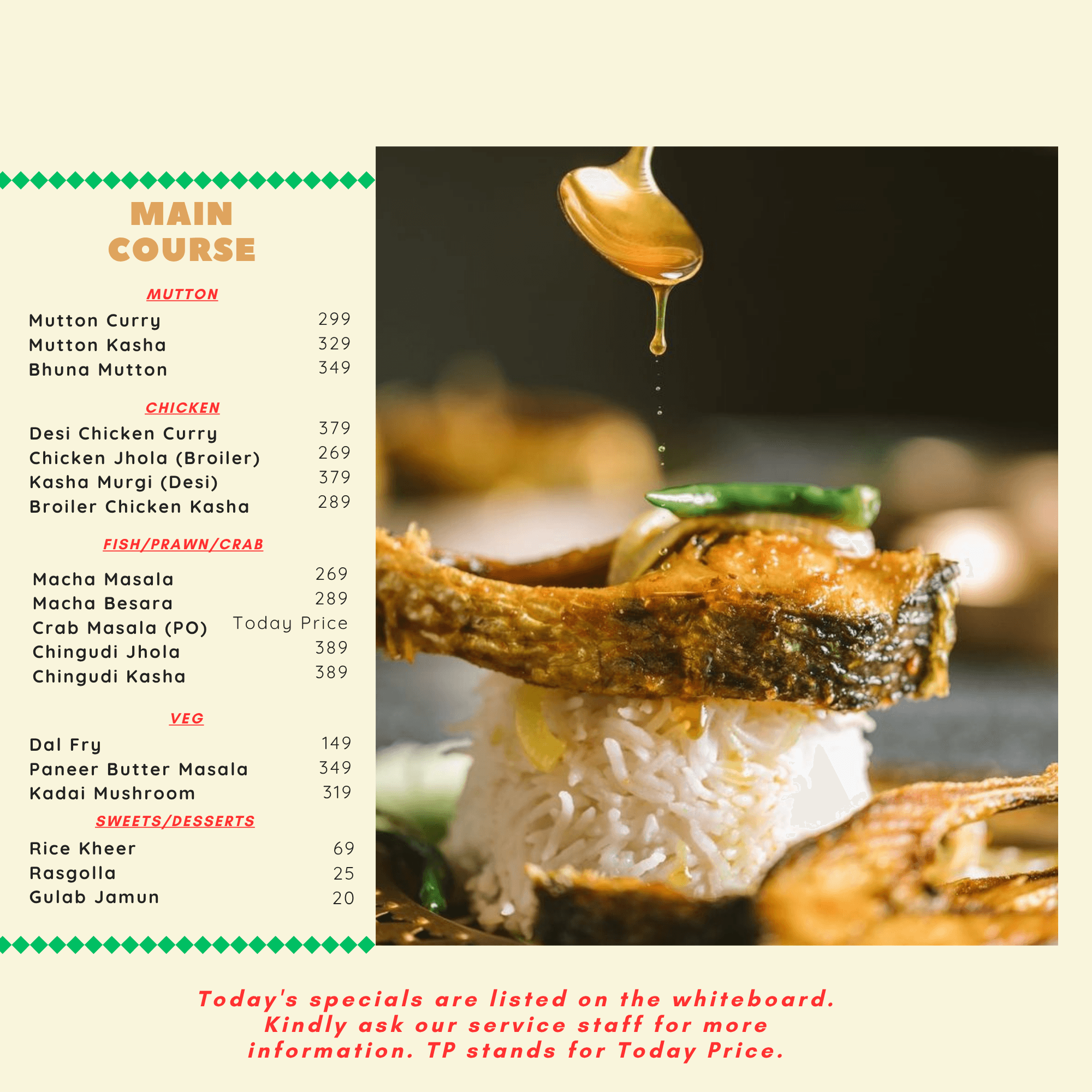 Menu Card